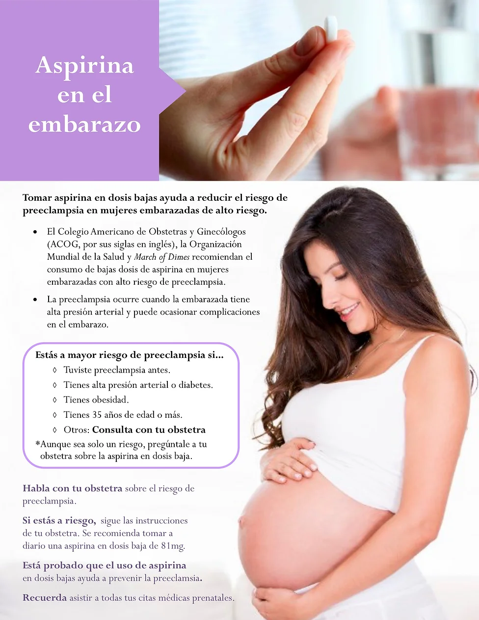 aspirina durante en el emabarazo